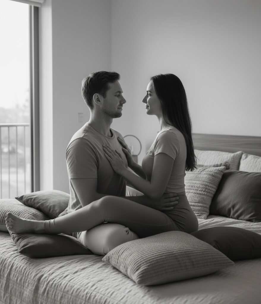 זוג יושב בשיווה שאקטי